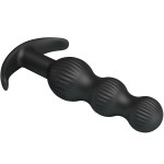 PRETTY LOVE - VIBRADOR ANAL SIDNEY 10 VIBRAÃÃES PRETO